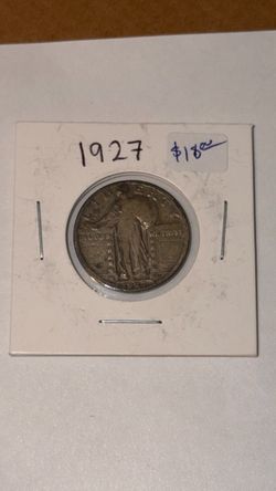 1927 Standing Liberty Quarter Silver Coin