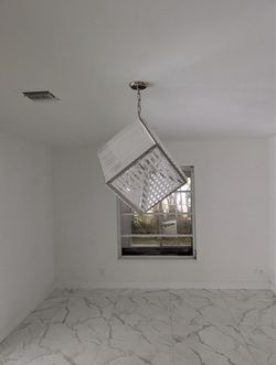 Modern Crystal Cube Chandelier 15” x 15” Luxury Pendant Light Fixture