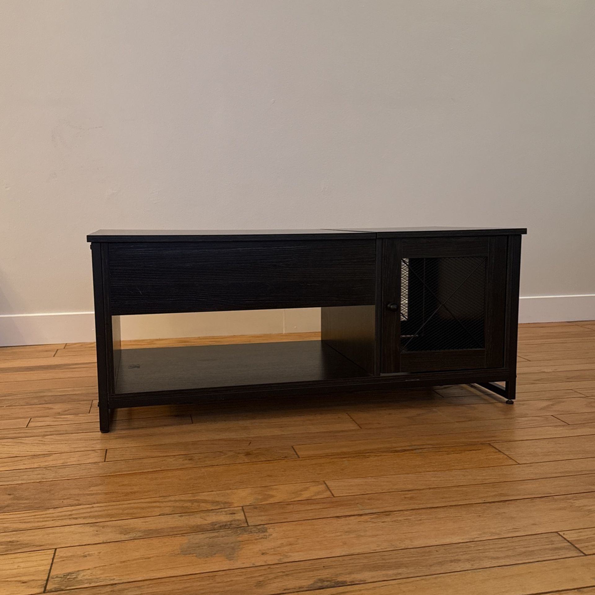 Coffee Table With Lifting Top Charcoal Black