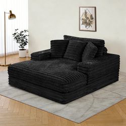 COMPRESSED EXTRA LARGE CHAISE (BQ) BEIGE BLACK DARK OR LIGHT GRAY $379 DELIVER AVAILABLE