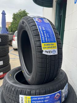 195/55/15 Lion Sport 4 new tires mounted and balanced