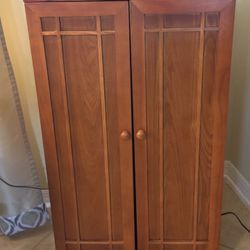 Cabinet For Multimedia In Oak With Adjustable Shelves 
