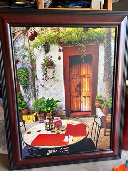 Framed art rustic door