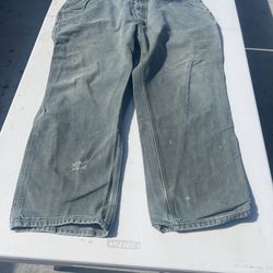 Vintage Green Carhartt Jeans
