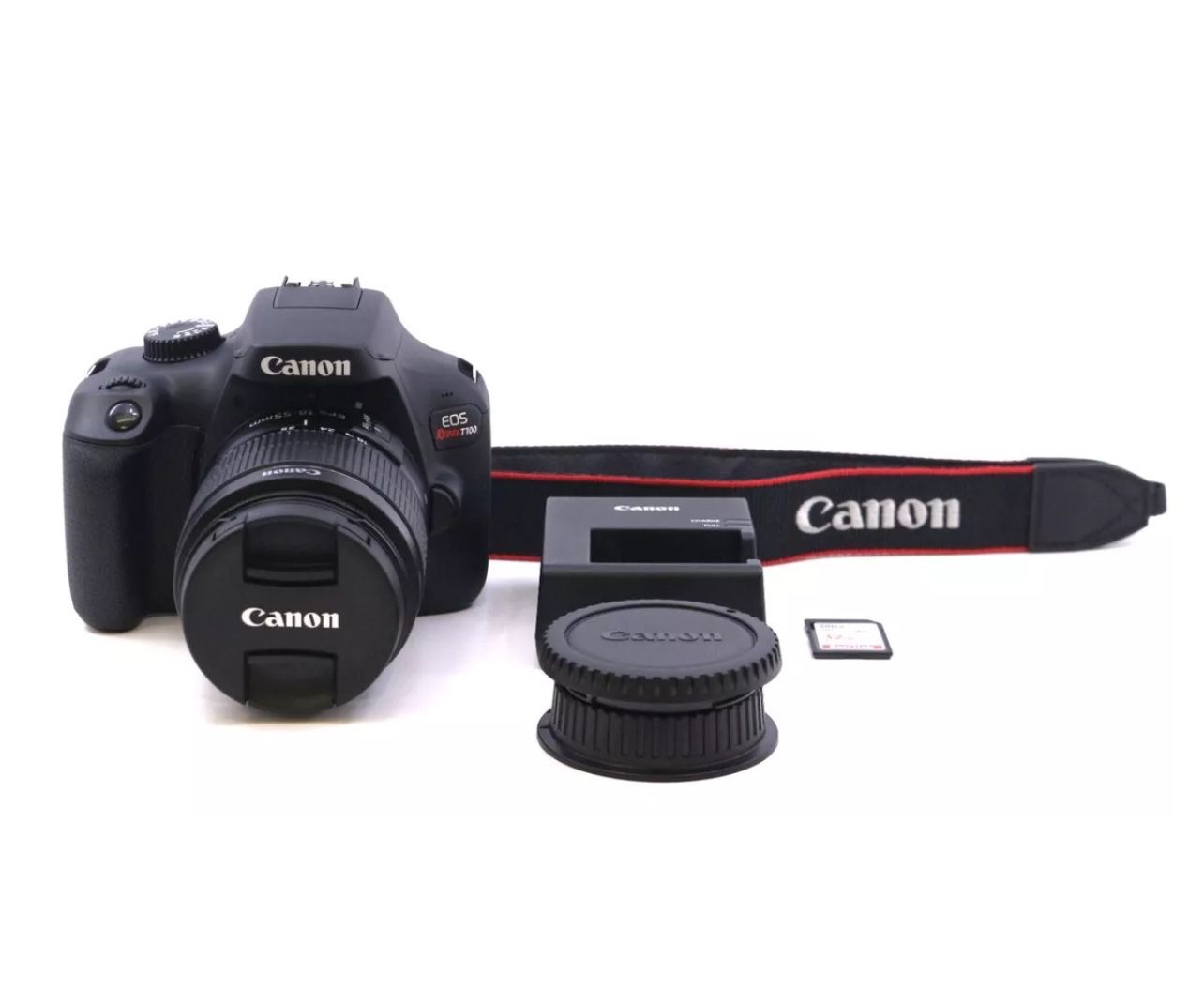 Canon EOS Rebel T100 18.0MP Digital SLR w/ Zoom Lens EFS 18-55mm