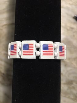 American flag jewelry bracelet