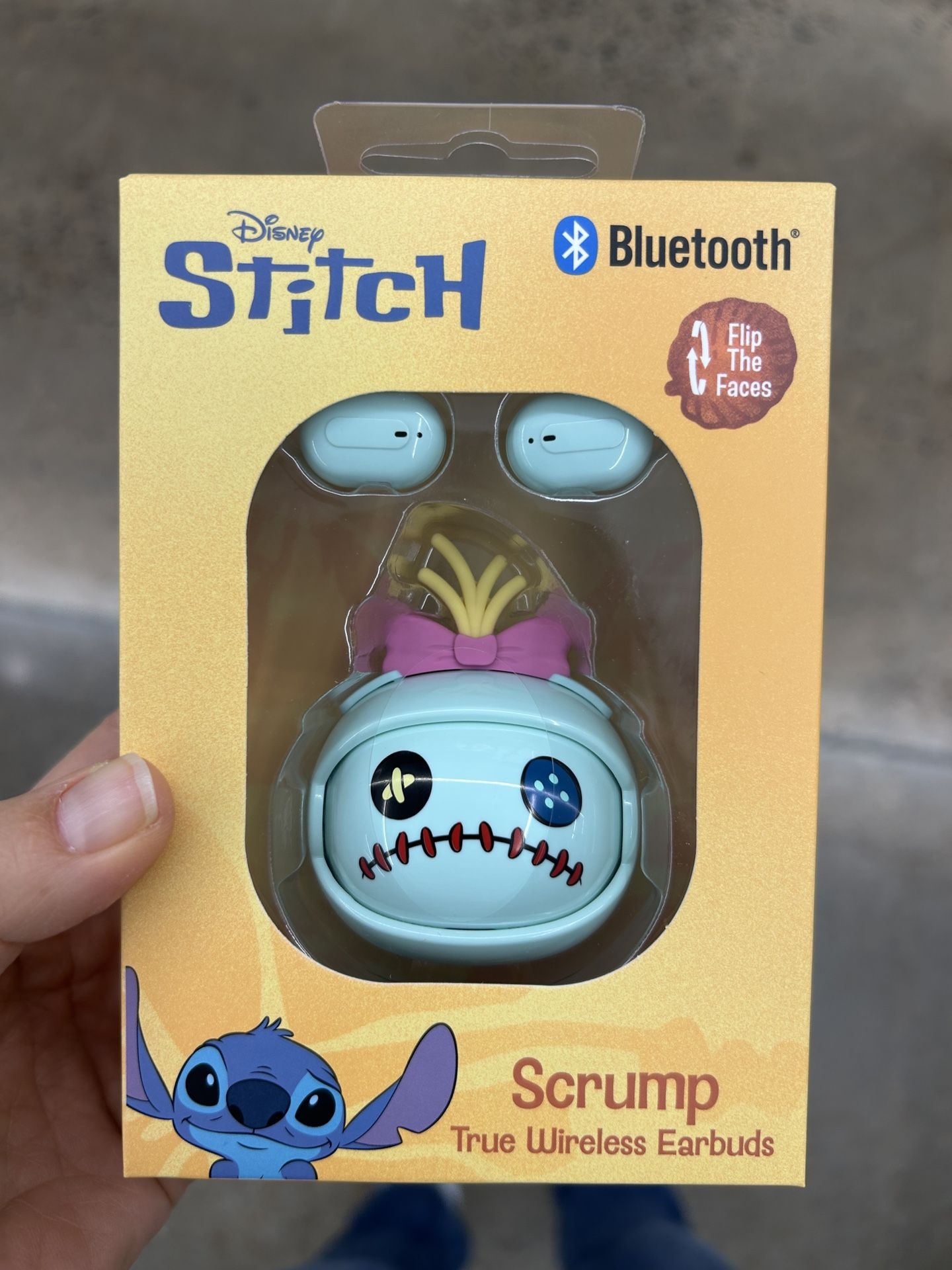 NWT Disney Stitch Scrump Wireless Earbuds
