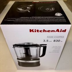 KitchenAid Mini Food Chopper Food Processor 3.5 Cups 3 Speeds Baby Home Cooking Baking Black (NEW)