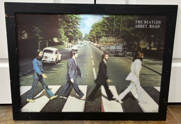 The Beatles Abbey Road 3-D hologram framed picture