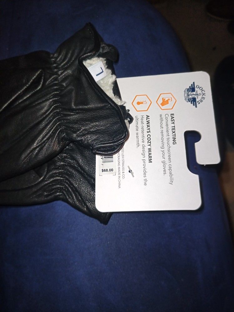 Fine Leather Docker Gloves Brand name Original 68USD Size Male Large