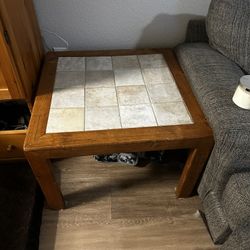 3 Hand Crafted Real Wood Table Set