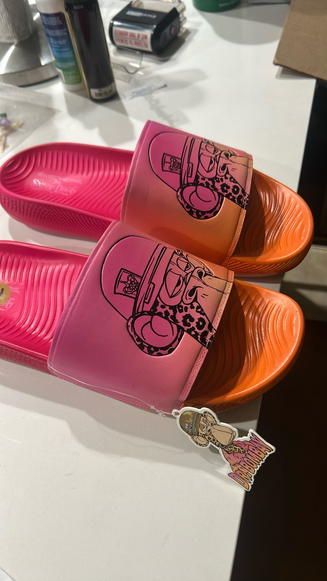 Fashionable Snoop Dogg Sketches Sandal For Men size 12