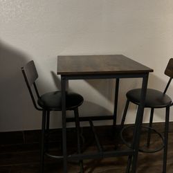 Small Tall Table Two Chairs 
