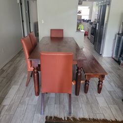 Dining room set with buffet