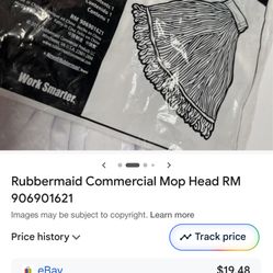 Rubbermaid Comercial Mop Head.     Remplazo De Trapeador Rubbermaid.