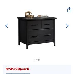 Sauder® Summit Station 33-3/4"W x 23-7/16"D Lateral File Cabinet, Raven Oak
