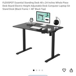 Sit/stand Desk, Office Chair, Mats, Desk/floor Organizer 