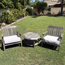 2 Chairs And Small Table 