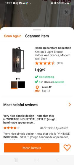Wall Scone Light