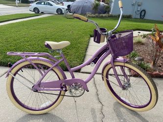 Huffy 20” Women's Cruiser Bike Purple