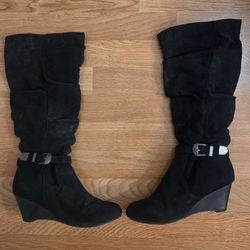 Andiamo Suede Knee High Boots (7)