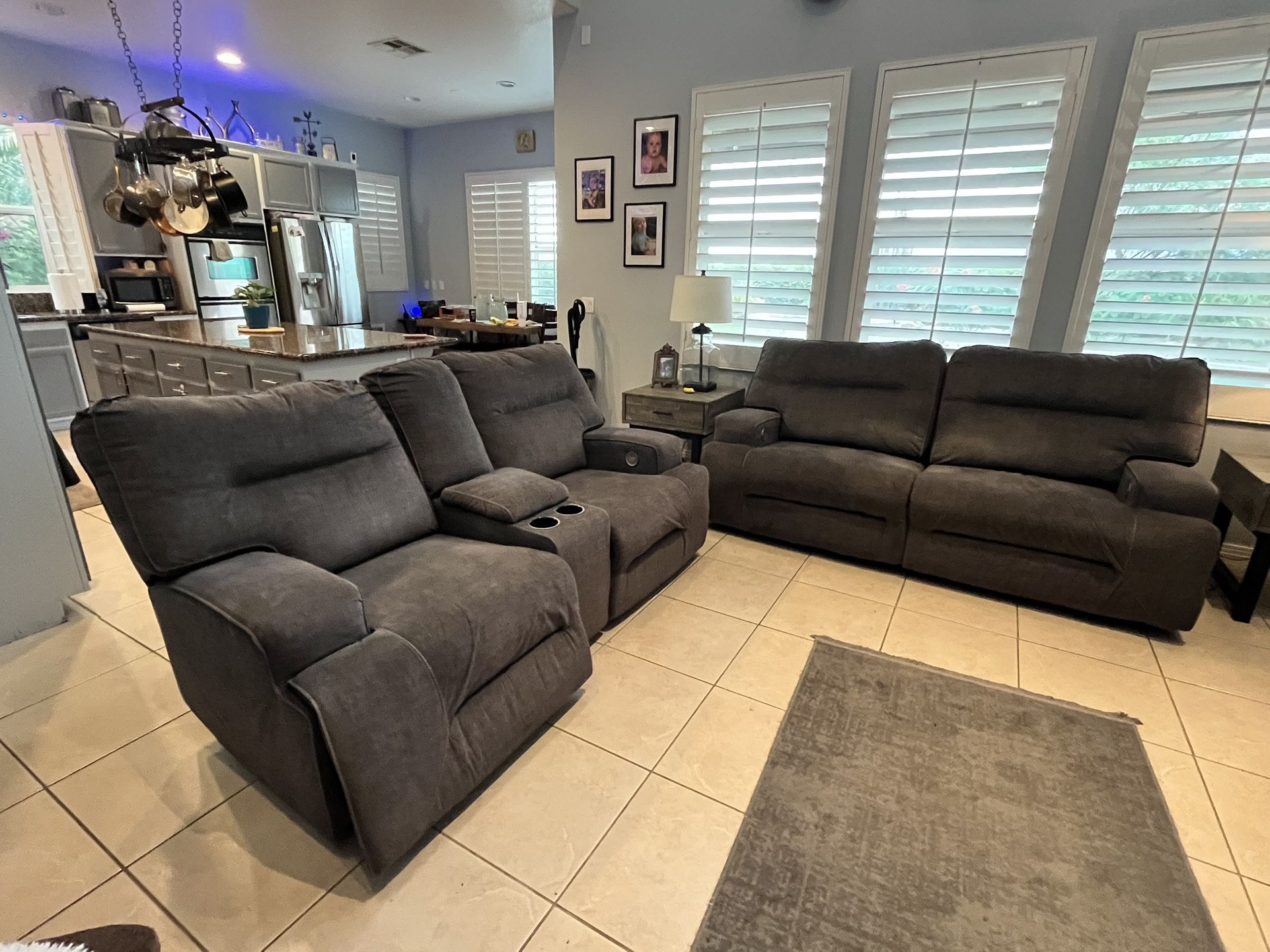 Reclining Sofa & Love Seat 