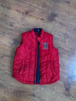 Tommy hilfiger red snow vest sz M