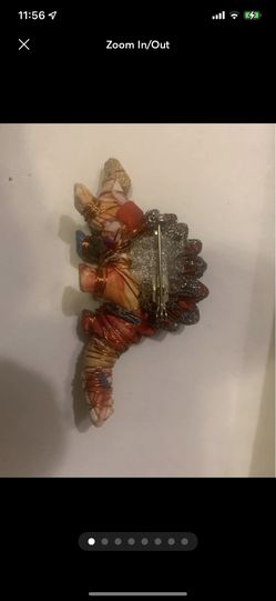 1990s Vintage Dinosaur Brooch Mardi Gras/Carnival  Made in Louisiana . Rare finds! 