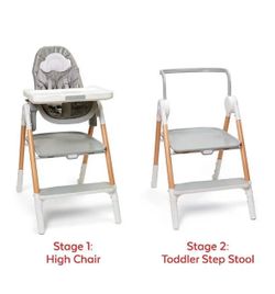 New in box  Skip Hop Sit to Step High Chair baby kids nursery stool