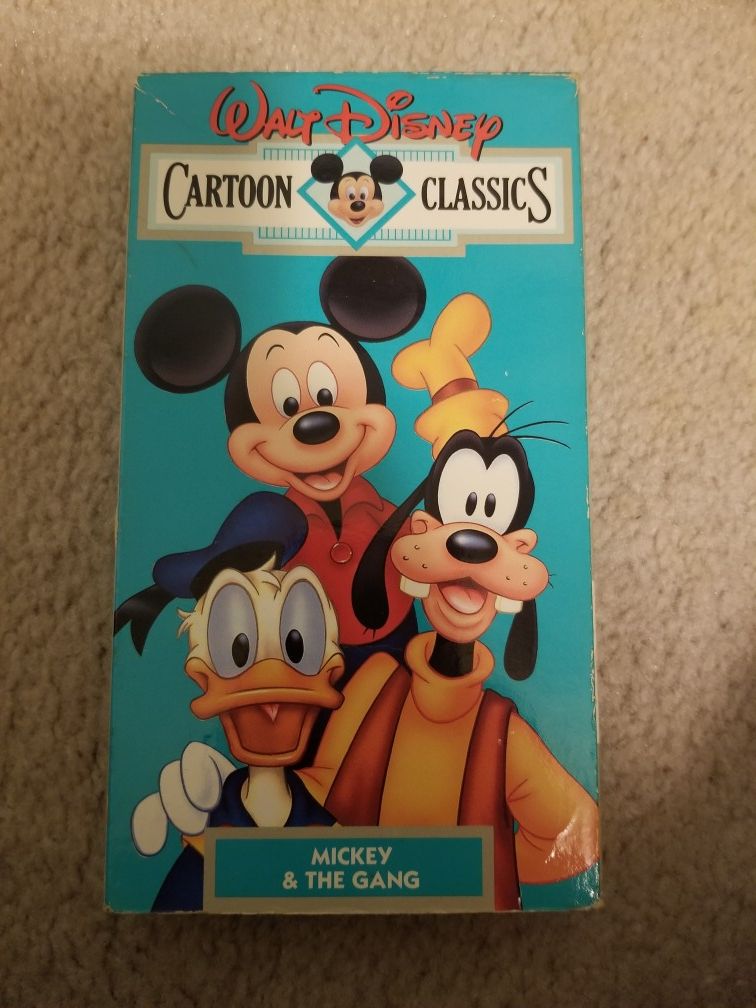 Walt Disney Cartoon Classics VHS Mickey and the Gang! Tested!