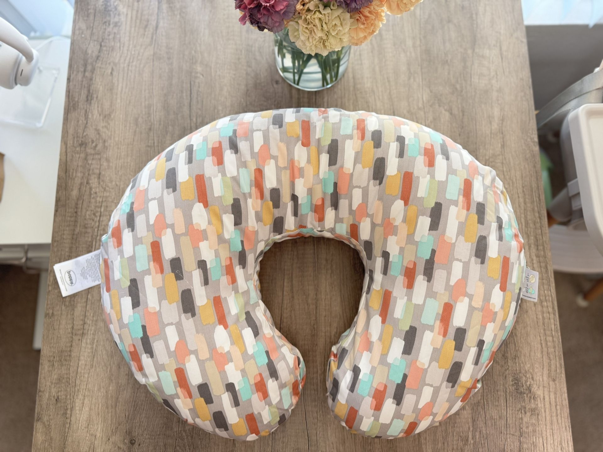 Boppy Nursing Pillow & Cover - Excellent Condition