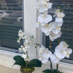 2 Beautiful Brand New Artificial Orchids For Sale 