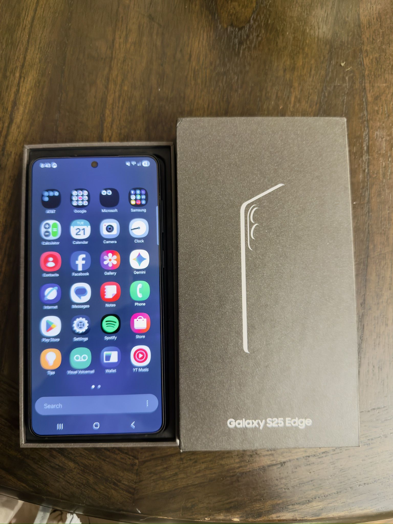 Samsung Galaxy S25 Edge – 256GB (Black) | Brand New, Open Box