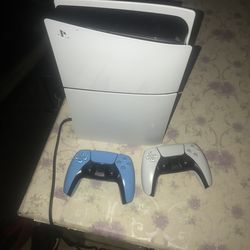 Ps5 with two controllers ,nba2k26, black ops7, and undisputed installed