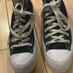 Navy Blue Converse High Tops