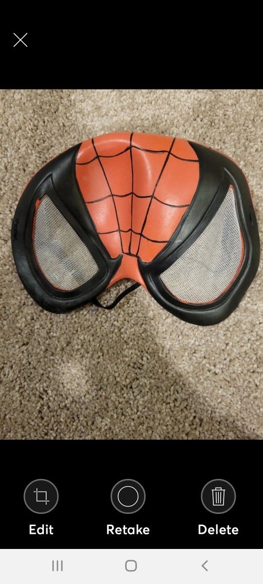 Marvel Universe Disguise 2008 Rubber Spiderman Mask