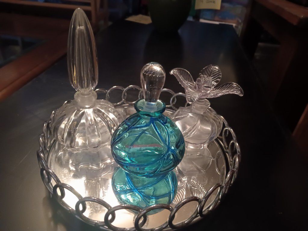 Beautiful Glass Perfume Decanters