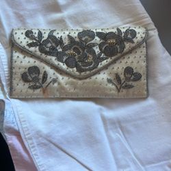 Vintage Silk Evening Clutch