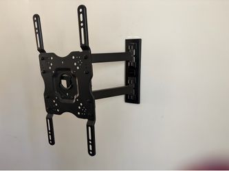 Amazon Basics Full Motion Articulating TV Wall Mount, with Swivel and Tilt, for 26" to 55" TVs and Flat Panels up to 80 Lbs, VESA Compatible, Single S