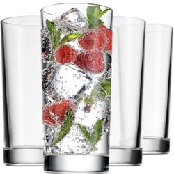 8 Tall Drinking Glasses