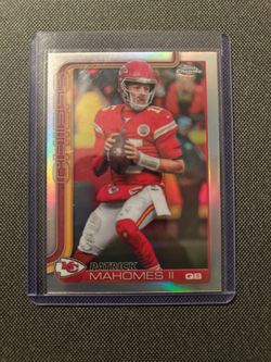 2025 Topps Chrome Patrick Mahomes Refractor #148 Kansas City Chiefs