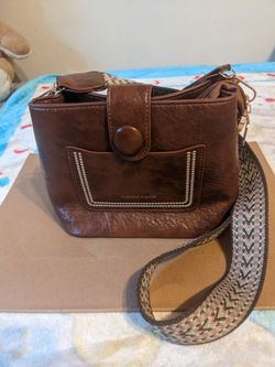 Women vintage crossbody shoulder leather