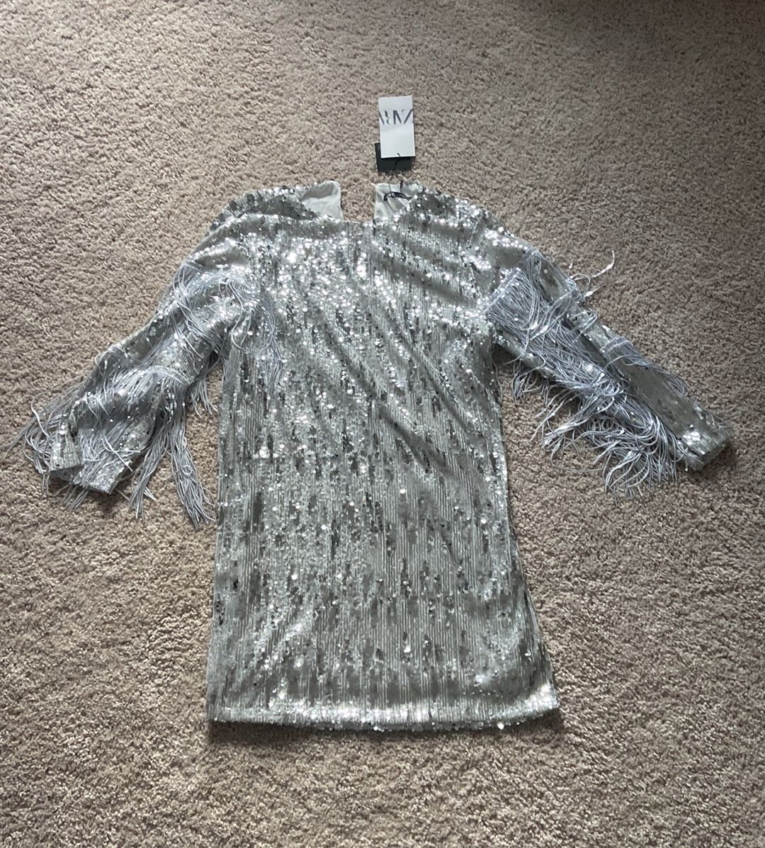 Zara sequin dress. Xs