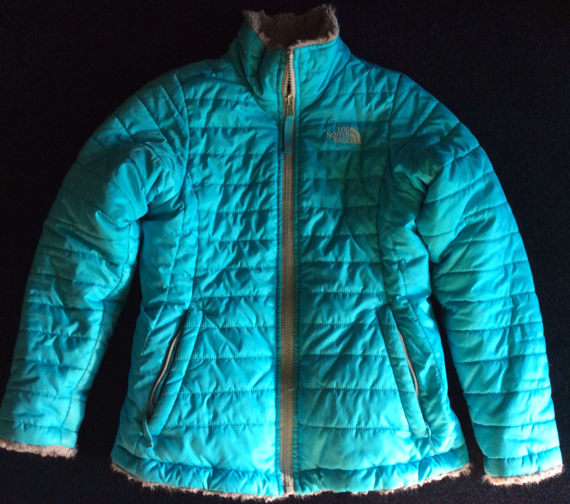 North Face reversible coat-size 10/12 girls