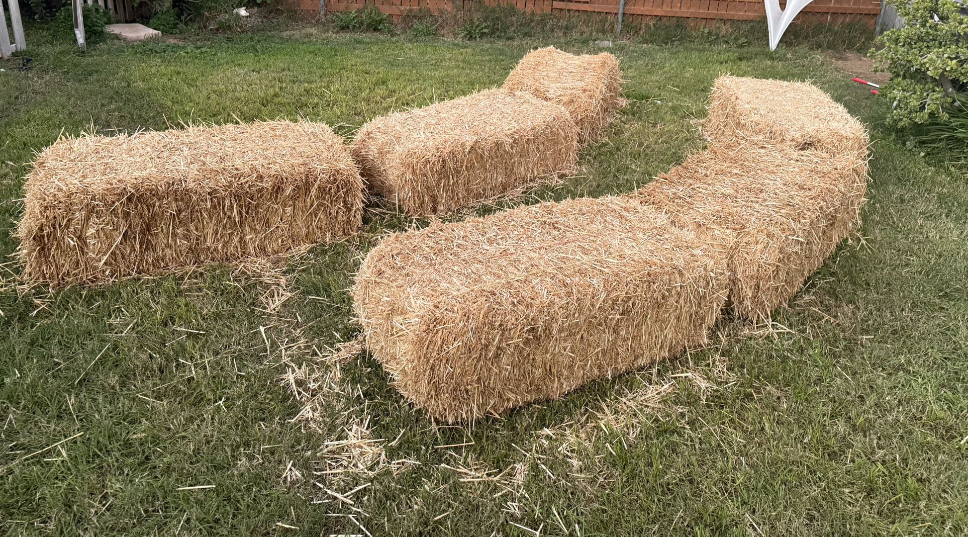Straw Hay Bales One More Left