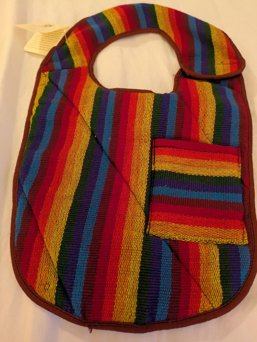 New Handcrafted Baby Bib With Pocket