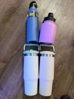 Lot of 4 Ozark Trail Insulated Water Bottles – Some New, Some Like-New