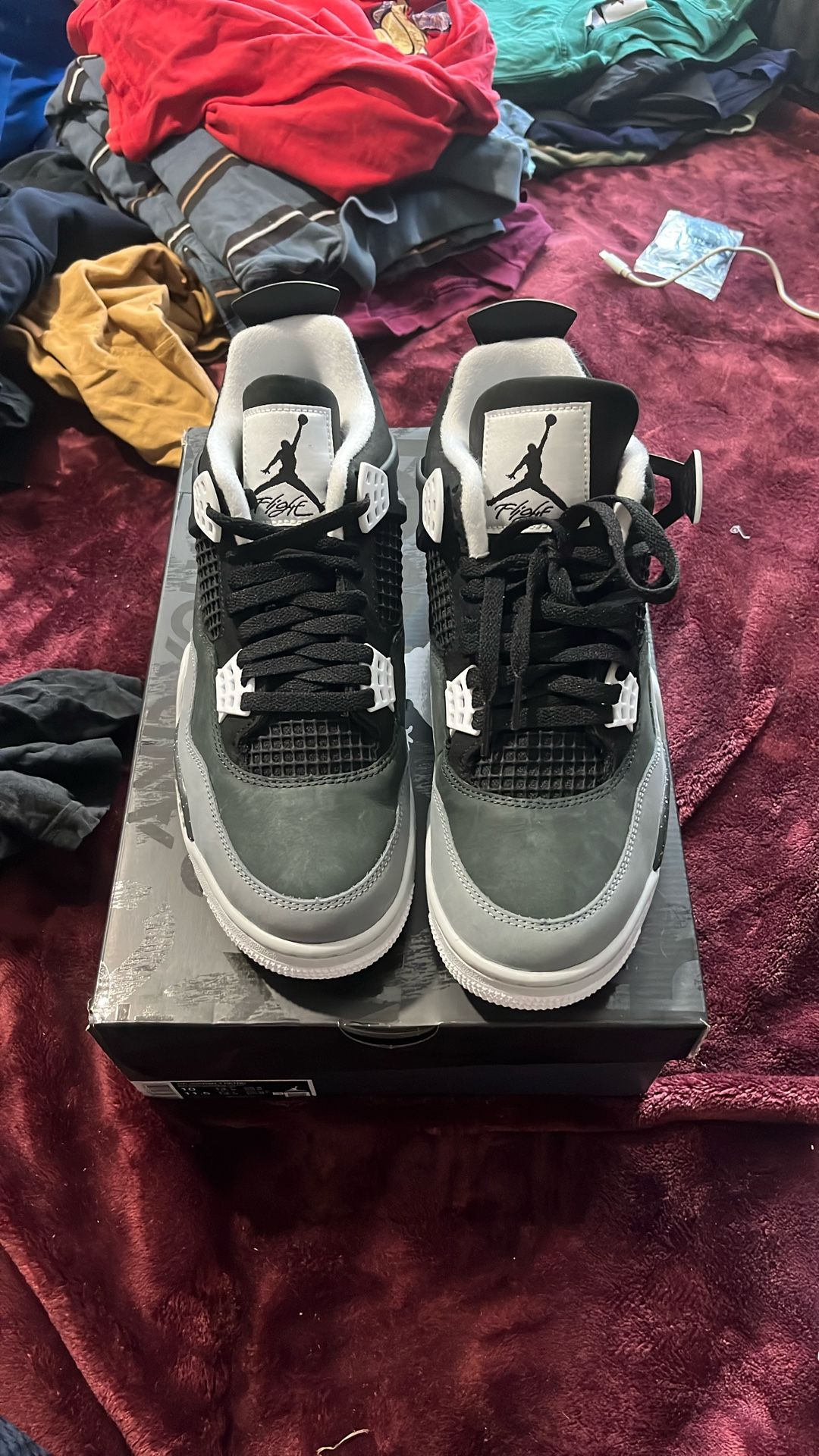 Air Jordan 4 retro)Fear Men)