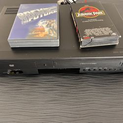 Samsung VHS DVD Recorder Player Combo Works 