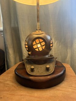 Brass Divers Helmet Lamp Vintage/Antique